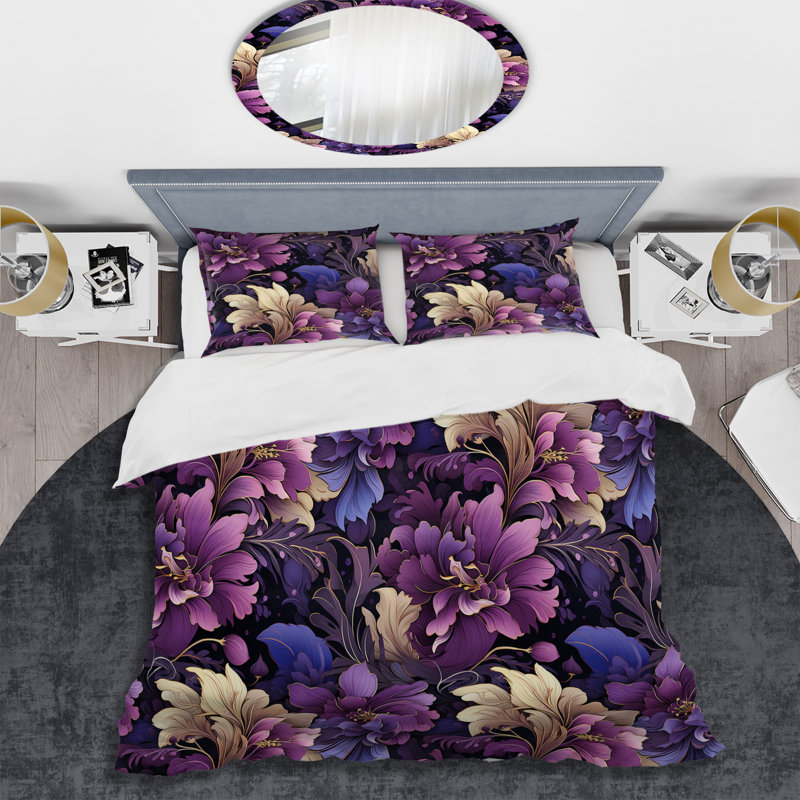 Ensemble de housse de couette Regal, Housse de couette pour grand lit et 2 taies décor