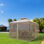 10 pi. L 10 pi. D Pavillon de jardin en acier-108990464-108990465