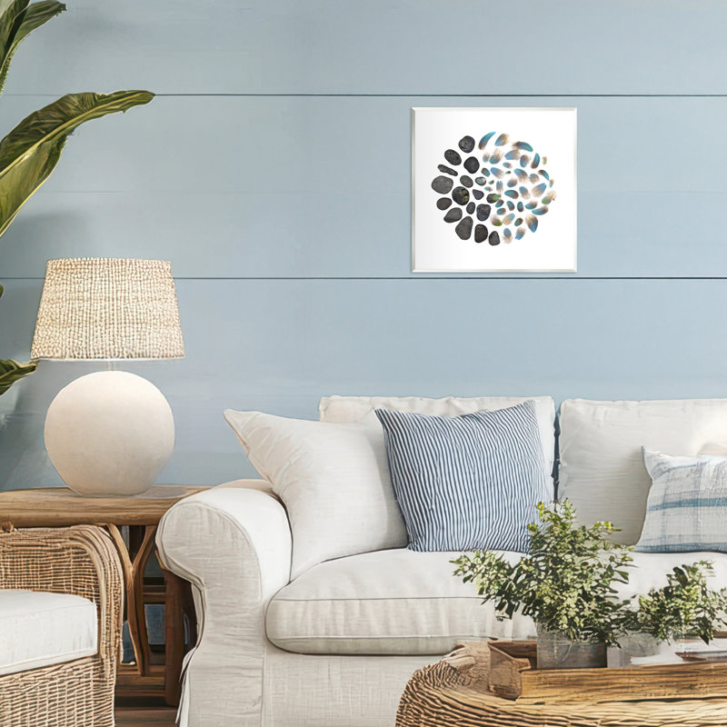 Plaque murale de la collection Feathers & Rocks, design par Beth Adoette