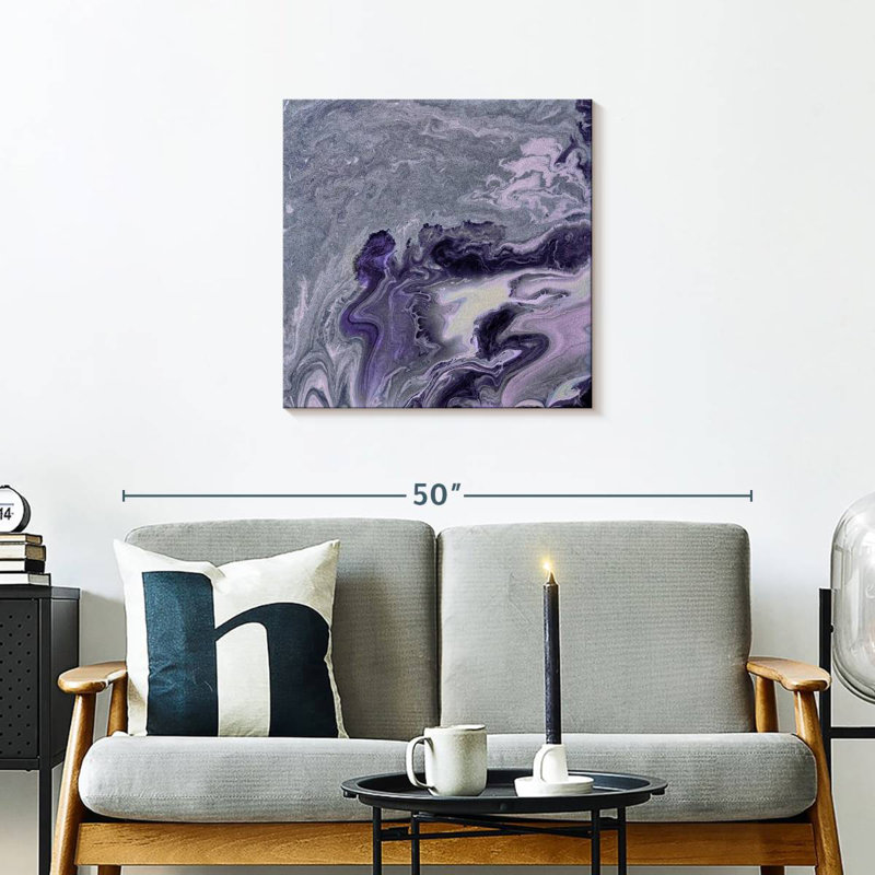 Avery Violet Agate, 24" H x 24" W