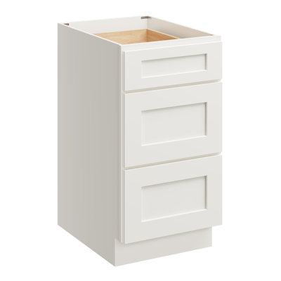 CASAINC H34.5" X D24" Kitchen Cabinet Floor Base Cabinet With 3 Drawers