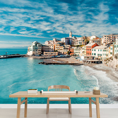 View of Bogliasco Bogliasco is a Ancient Fishing Village in Italy Self-Adhesive Large Wallpaper