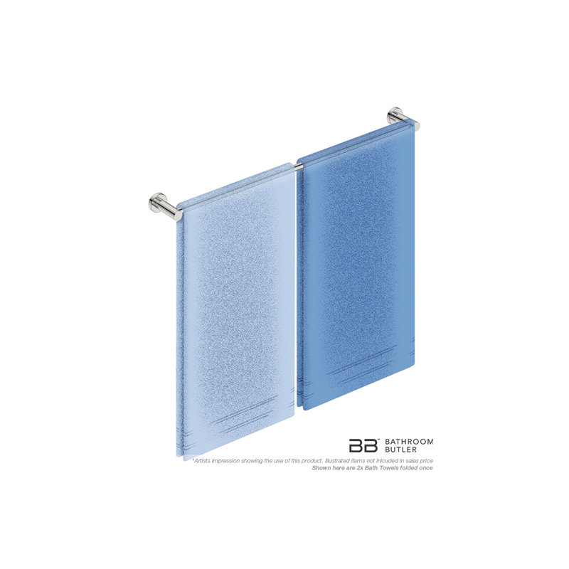 Towel Bar, Matte Black, 1.785" H x 32.375" W