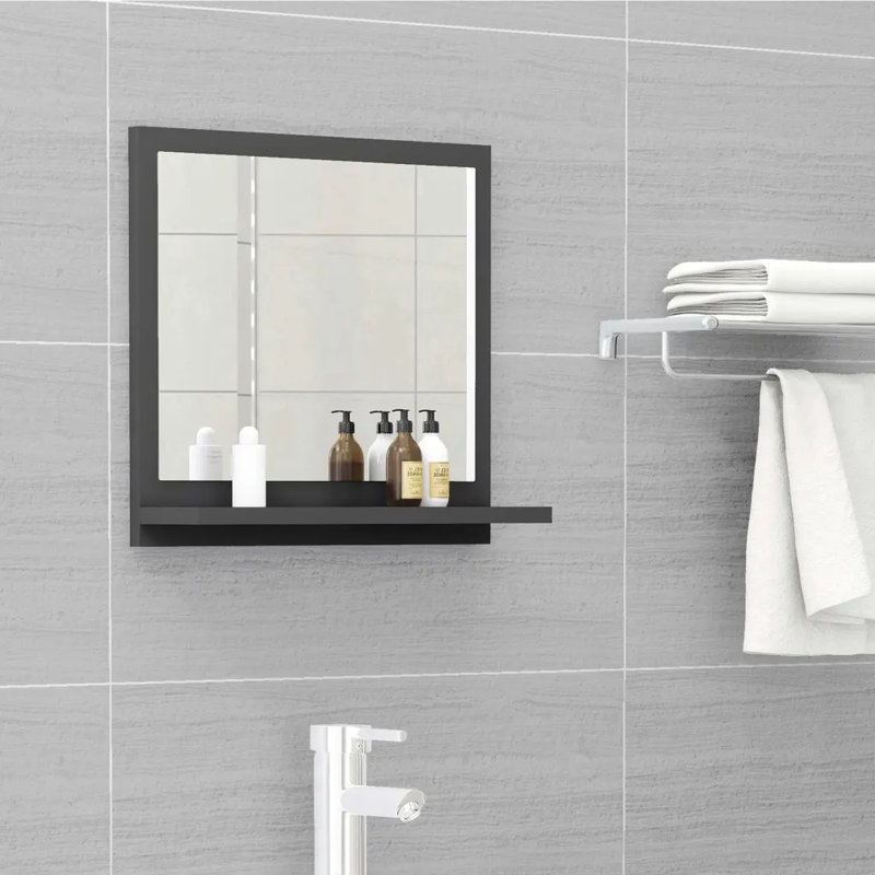 Dorlene Flat Mirror, 37cm x 40cm, White