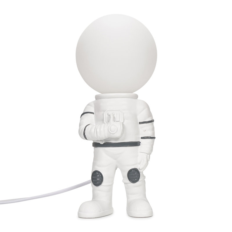 Montu the Spaceman Table Lamp with Opal Globe Head