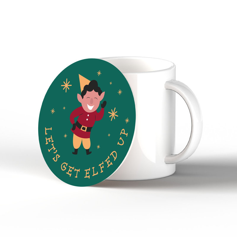 Carley Ceramic Round 1 Piece Coaster