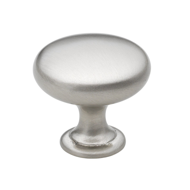 Mushroom Knob, Satin Nickel