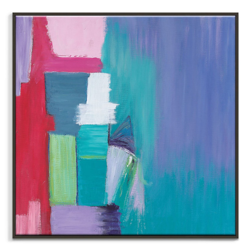 By The Sea by Gary Butcher - Print on Canvas, Black, 102cm H x 102cm W
