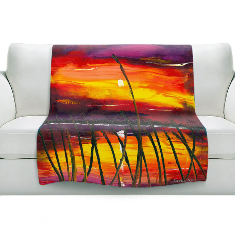 Couverture sherpa doux-soirée lake lake, l 51 po x L 60 po
