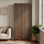 Armoire de rangement de 71 po de hauteur, garde-robe grande capacité, unité de rangement en bois-1559745642