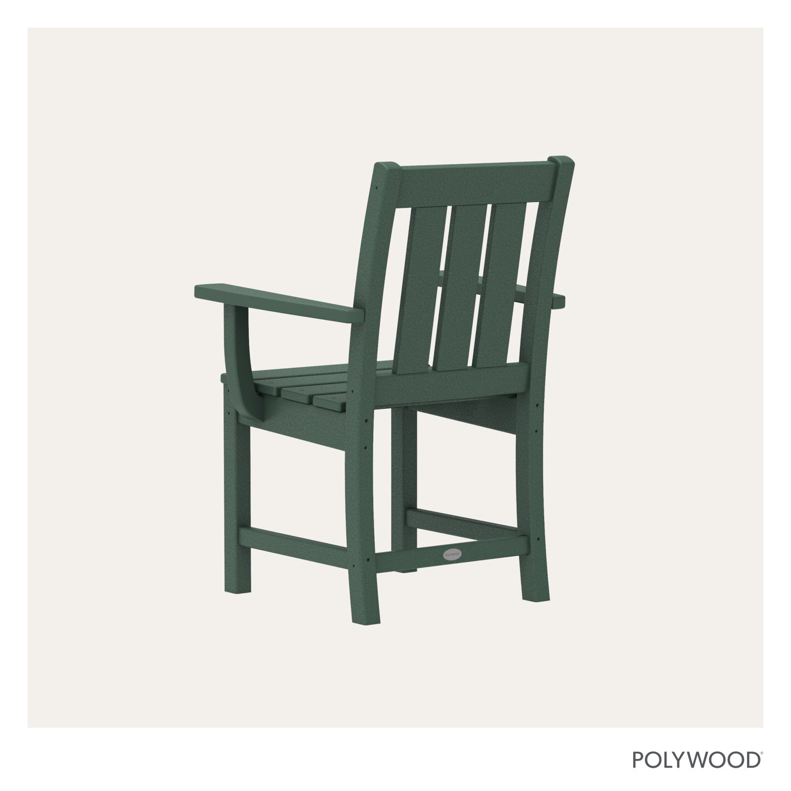 POLYWOOD® Oxford Patio Armchair, Green