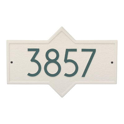 Plaque d'adresse murale personnalisée 1 ligne Hampton