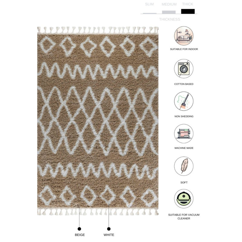 Tapis rectangulaire Soryn, Rectangle 1 pi 8 po x 2 pi 8 po