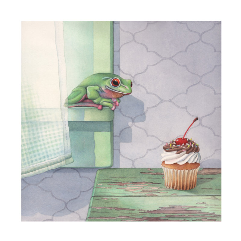 Art sur toile, Cupcake, Marvindale, H 14 po x l 14 po