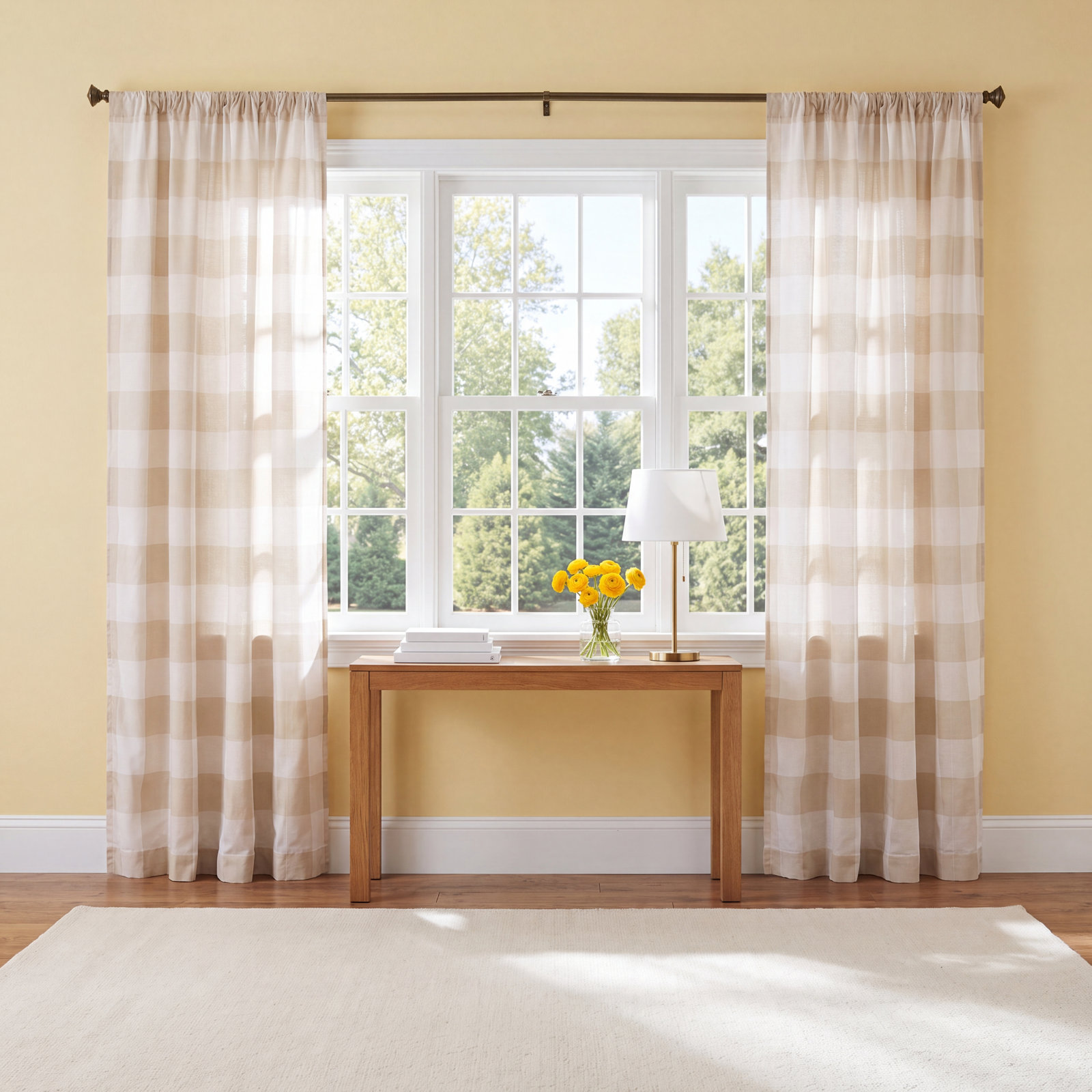Cotton Room Darkening Curtain Panel Set