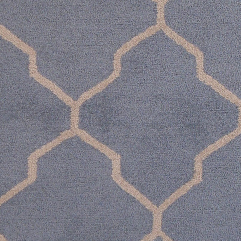 Wool Geometric Indoor Rug,  Rectangle 5' x 7' 