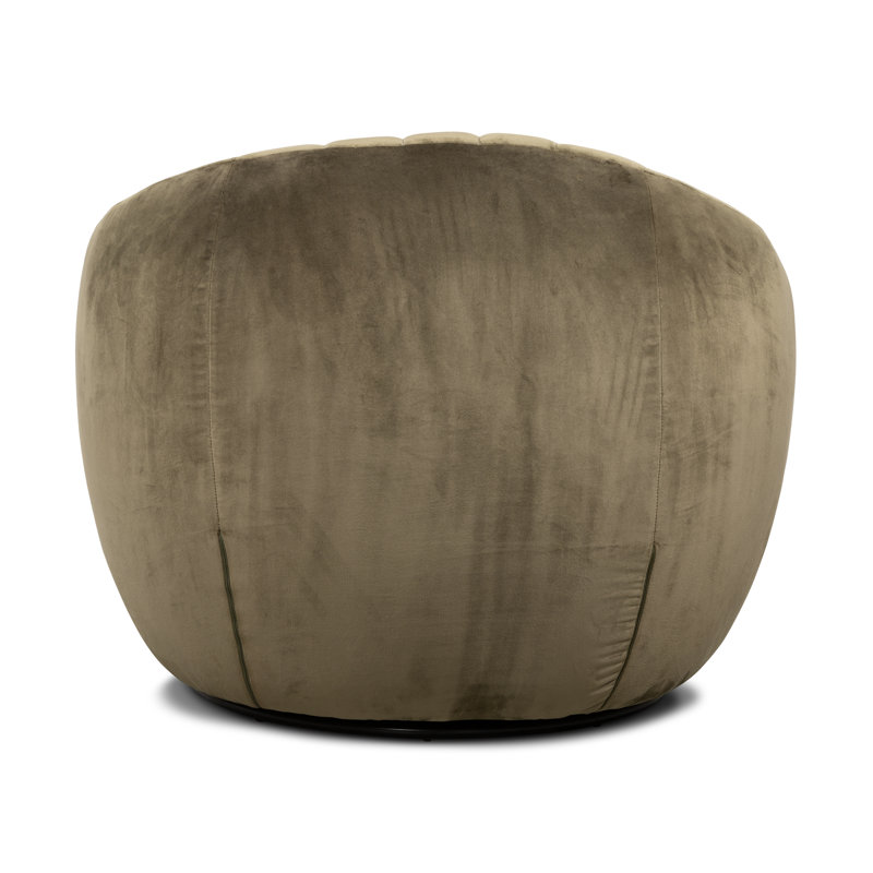 Audie Swivel Barrel Chair, Olive