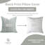 Traditional Block Print Thick Linen Pillow Cover Decorative Cushion for Living Room 22x22 Inch Garud-101814119
