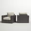 Chaise de terrasse avec coussins Almyra-893010849