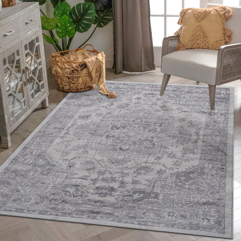 5X7 Oriental Area Rug, Rectangle 5'3" x 7'6"