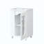 Meuble-lavabo avec lavabo, meuble-lavabo avec tablette à deux niveaux, tablette réglable, bois massif et panneau de fibres à densité moyenne
