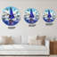 Voilier avec voiles bleues - horloge murale nautique et côtière-479646333