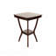 Ensemble de salle à manger à hauteur de comptoir 5 pièces: table basse et 4 chaises d'appoint, finition espresso en bois massif