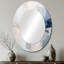Miroir mural blanc et bleu Fusion - Beige-672161954