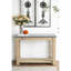 Console en béton et en bois, 42 x 15,7 x 31 po, structure de table de salon moderne et rustique