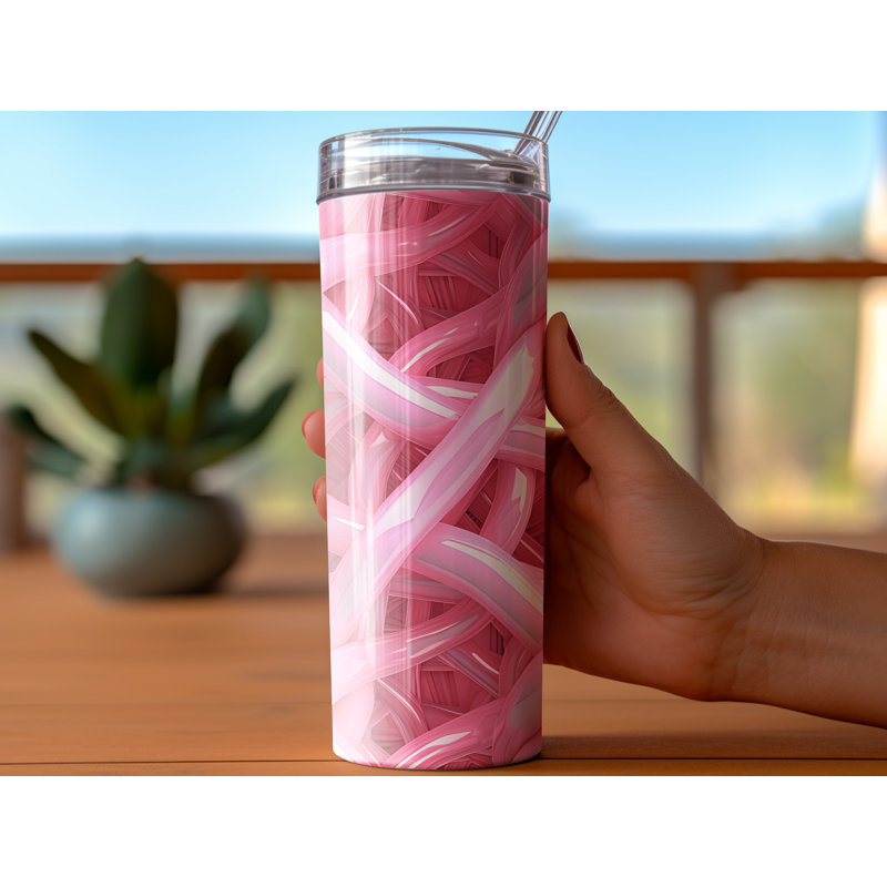 Choose Handmade Tumblers 591ml Vacuum Insulated Stainless Steel (18/8) Travel Tumbler with Straw