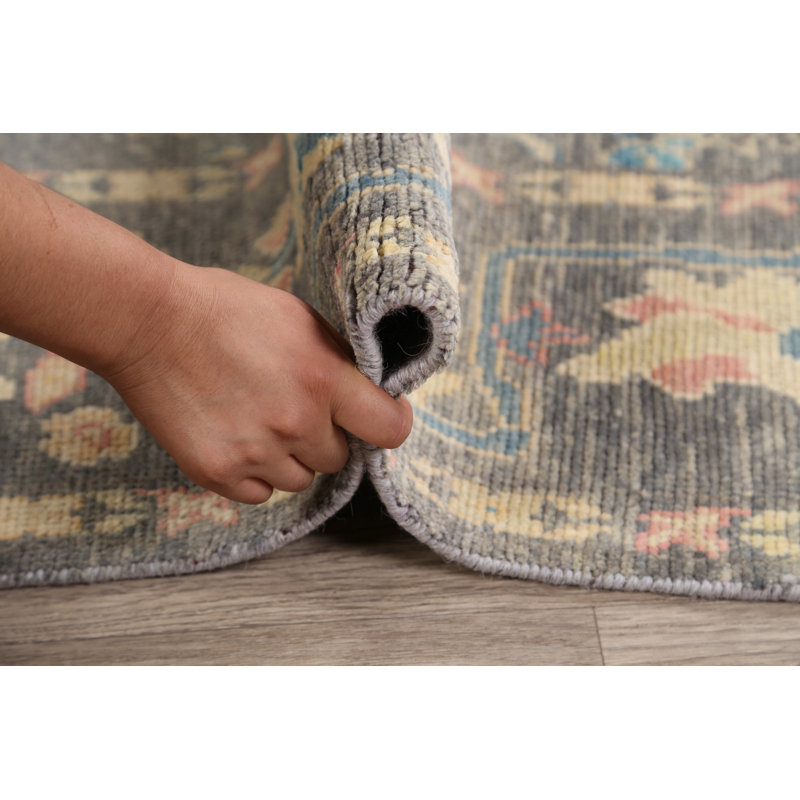 One-of-a-Kind 6' X 8'8" New Age Wool Area Rug in Grey