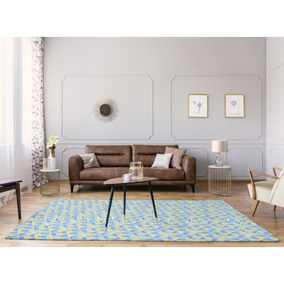 Chenille Geometric Indoor Rug