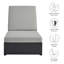 Chaise longue inclinable avec coussins 27 po Modway Tahoe-95616598