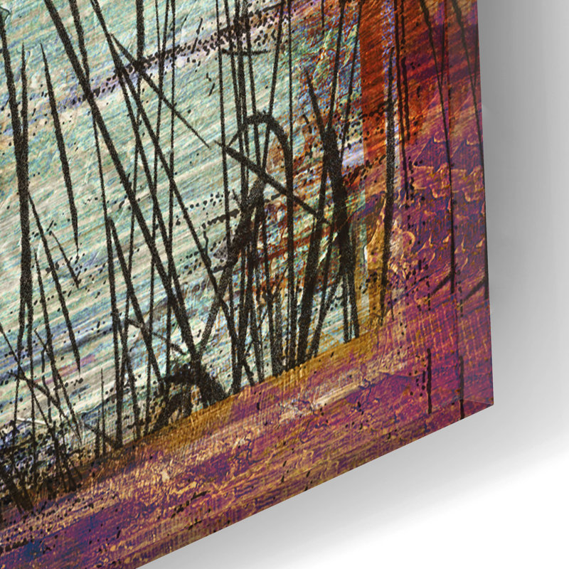 «Duck Sign II» par Paul Brent, art mural en verre acrylique, H 12 po x l 16 po x P 0,13 po