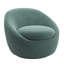 Fauteuil d'appoint pivotant en chenille Norell-40452203