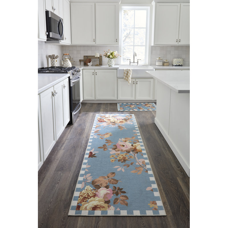 Tapis lavable Wild Rose, Ardoise, Octogone 6 po