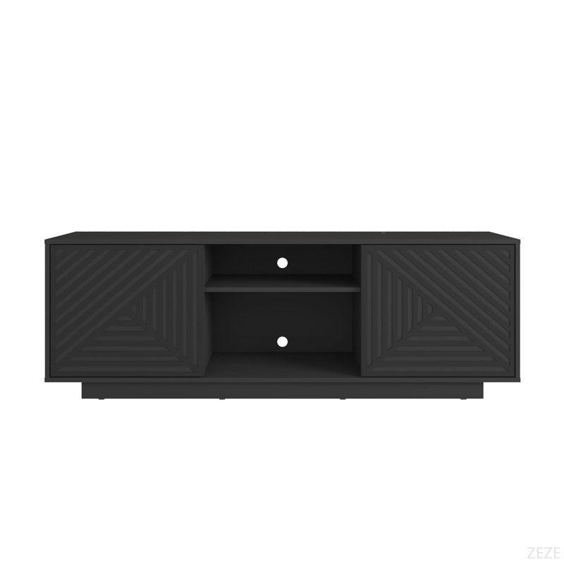 Techni Mobili Modern TV Stand For Tvs Up To 70", Black