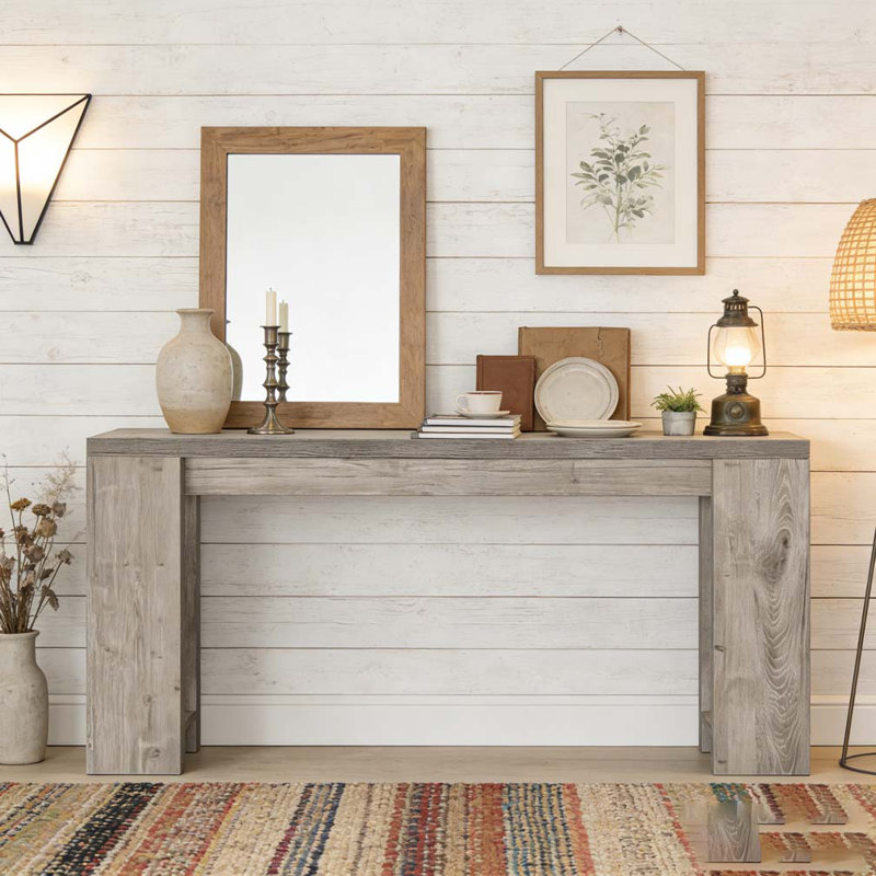 Table d'entrée en bois, console