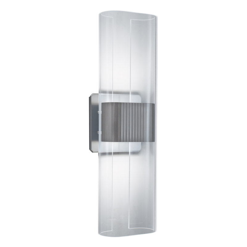 Gem 17'' High Integrated LED Sconce - Brushed Nickel, Nickel