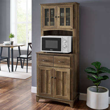 HOMECHO 35.4 WideKitchen Pantry, Food Pantry wih Cupboard, Drawer, and  Microwave Cube & Reviews