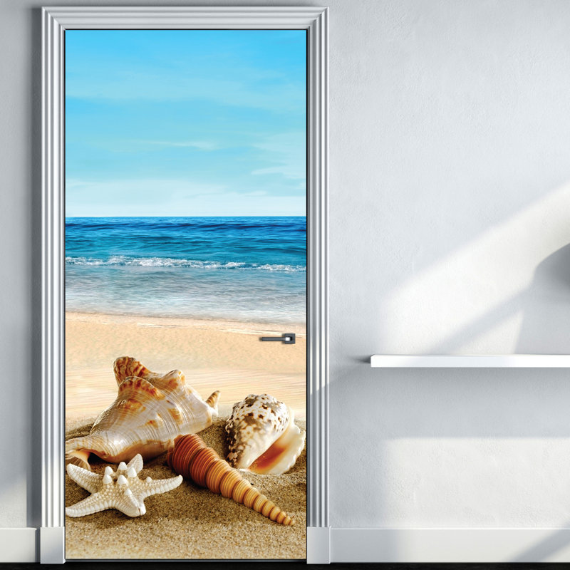 Beach Door Sticker