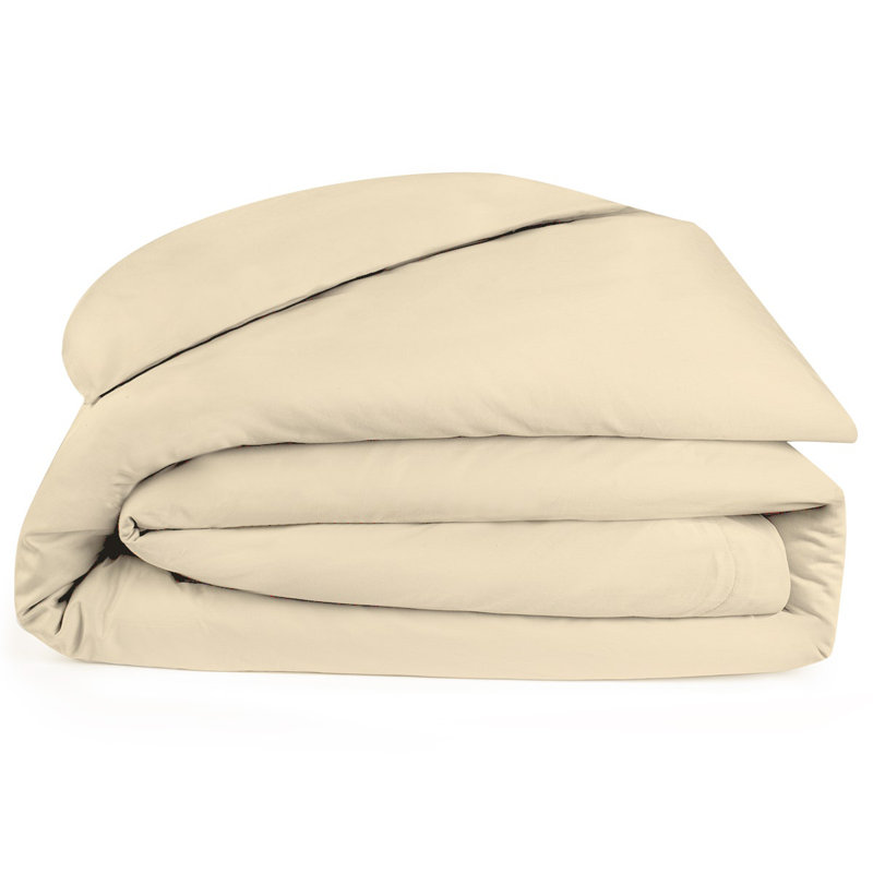Sateen Duvet Cover, King Duvet Cover, Ivory