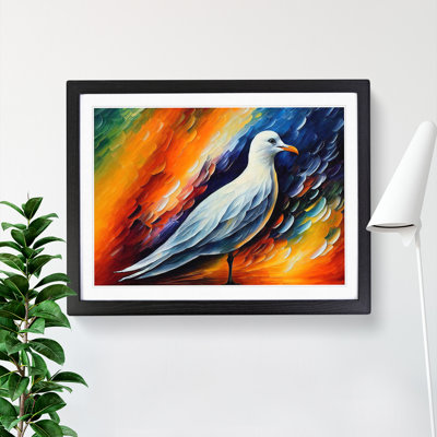 Seagull Abstract - Single Picture Frame Painting