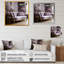 Canapé lilas orné d'accents dorés I - lilas, art mural large-986866556-986866534