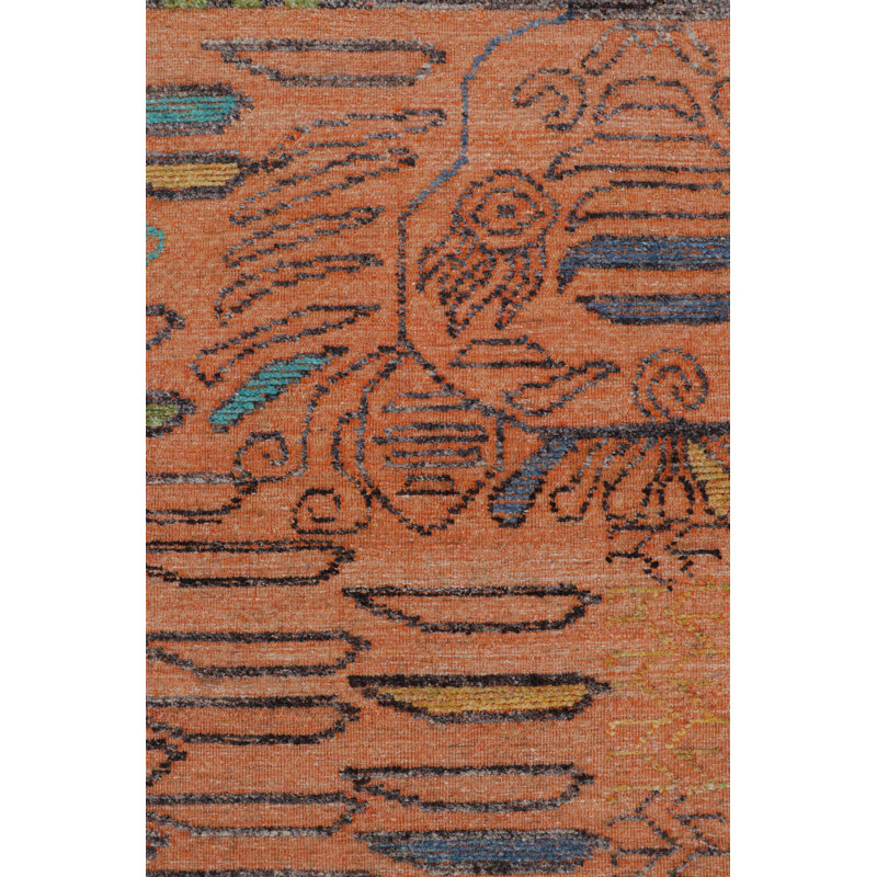 Hand Knotted Wool Area Rug