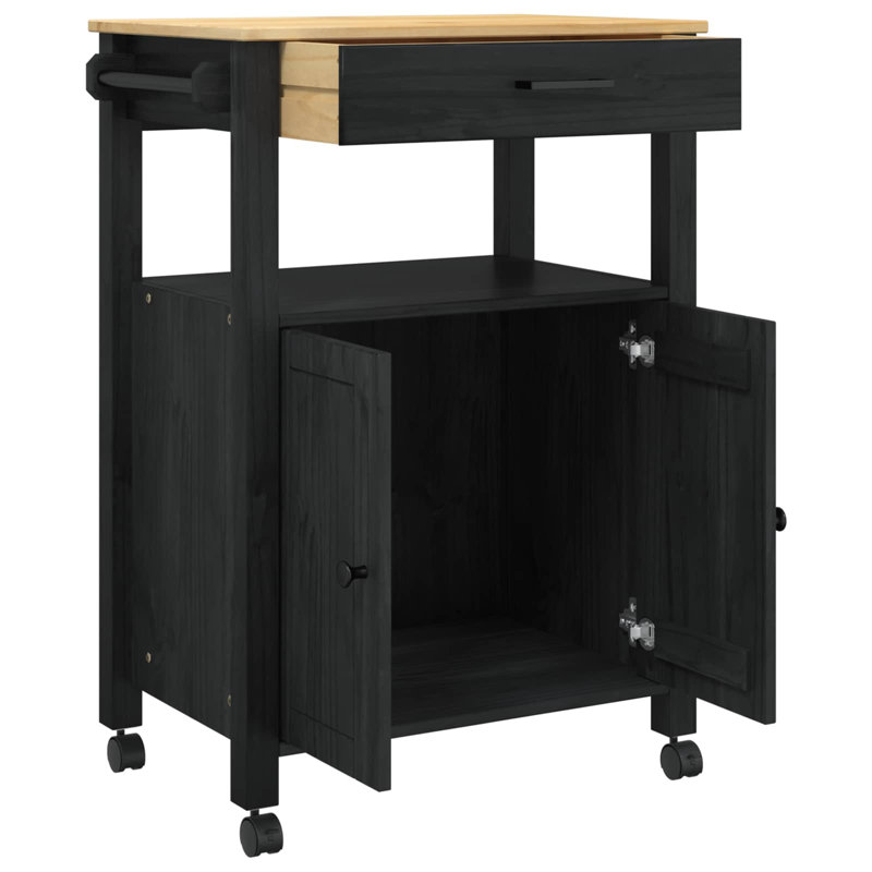 Solid Wood Bar Cart