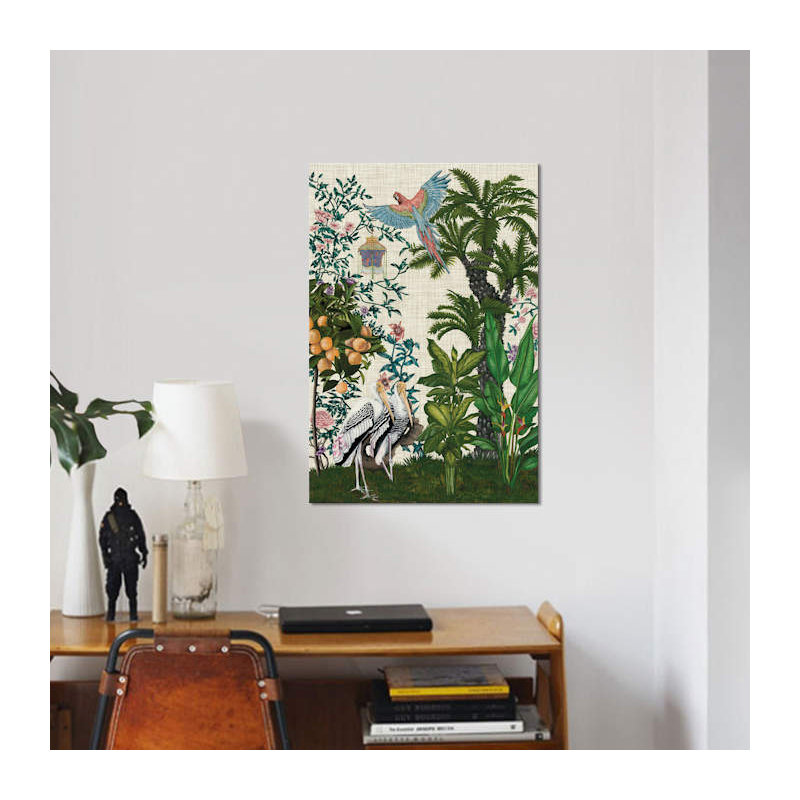 « paradis chinoiserie ii », impression sur toile, H 12 po x l 8 po x P 0,75 po