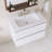 Wall Mounted Single Bathroom Vanity With White Ceramic Integrated Top-686013746-686013750