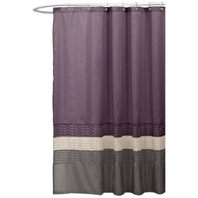 Rideau de douche simple à motif géométrique Mia