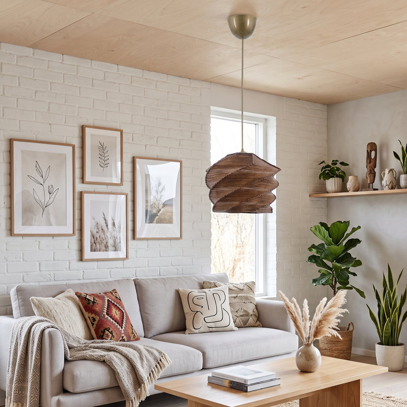 Lustre Kulle, H 10,2 po x l 12,6 po x P 12,6 po, Vieilli